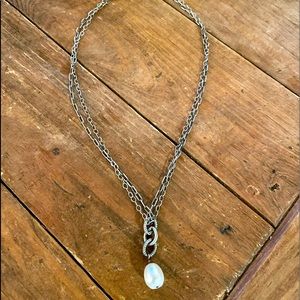 Silpada .925 Silver White Pearl necklace. Retired